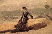 Winslow Homer The woman on the beach oil